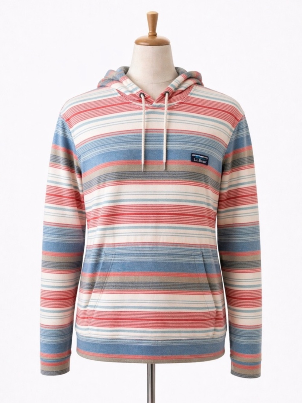 L.L. Bean Red and Blue Striped Sweater